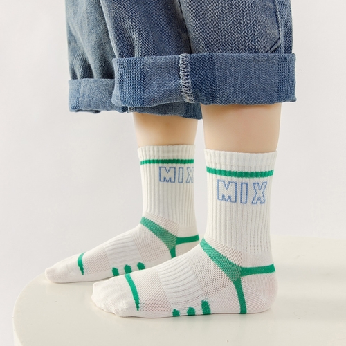 5-PIECE SOCKS FOR BOYS / S918F - 5 PAIRS IN 1 PACK-ASSORTED COLOR