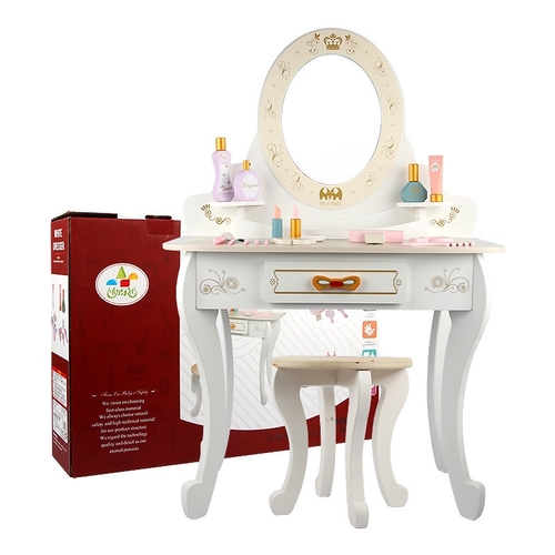 WHITE MAKEUP DRESSING TABLE / U102 - Color:white