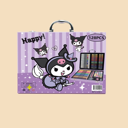 128 PIECE COLOR PEN SET / PURPLE / U99 - Kuromi