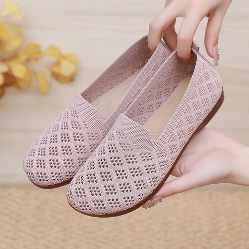 MESH SLIP-ON SHOES / LP / S93 - Shades of light pink or dusty pink