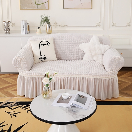 SEERSUCKER SOFA COVER-DOUBLE SEATER / S719 - SOFA COVER FOR TWO SEATER