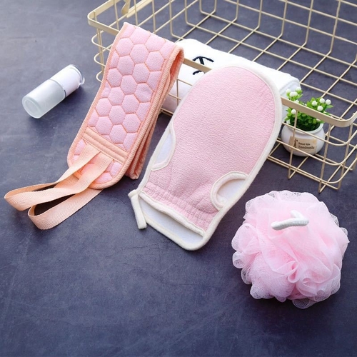 BATH ESSENTIALS / PINK / U298 - Color:pink 3pcs in one set