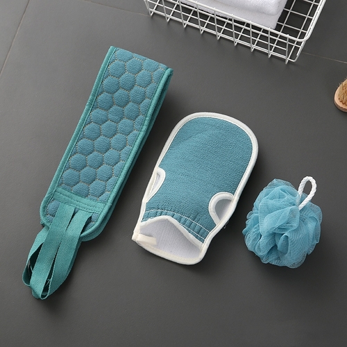 BATH ESSENTIALS / B. GREEN / U298 - Color:blue green 3pcs in one set