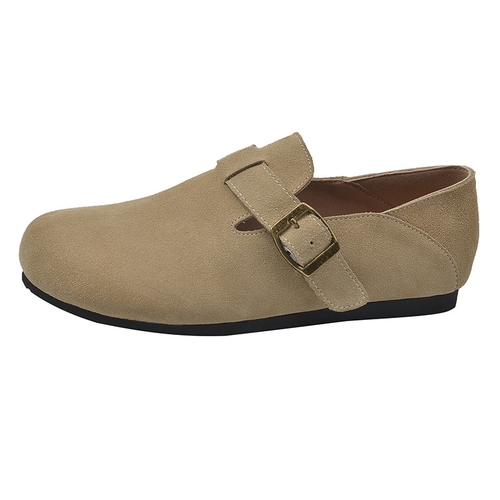 WOMEN'S GENUINE LEATHER FLAT SHOES / S833 - Casual shoes