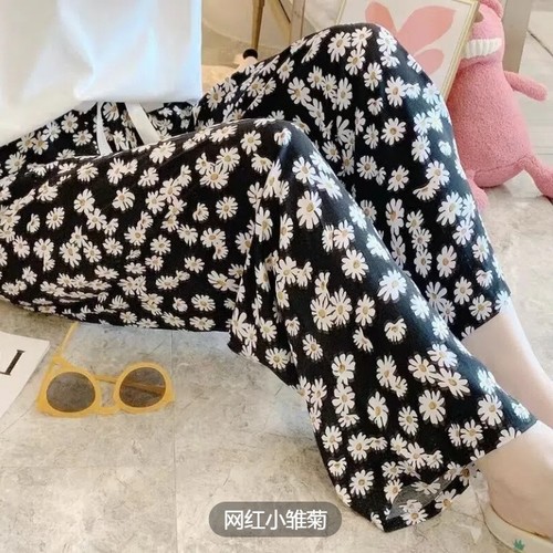 LOOSE PAJAMA / S828B - Floral black