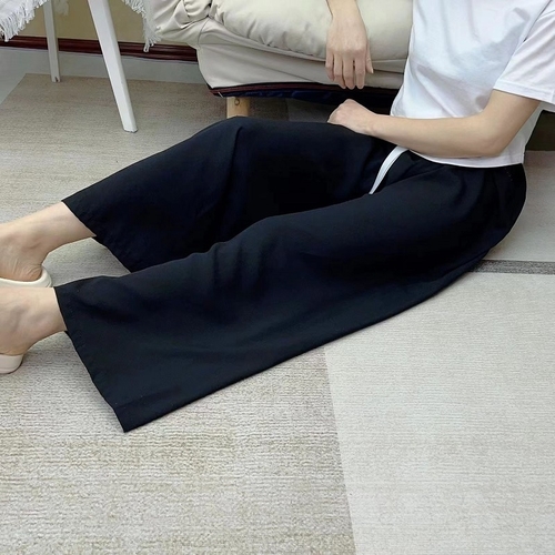 LOOSE PAJAMA / S828E - Plain black