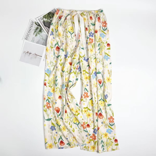 LOOSE PAJAMA / S828J - Floral white