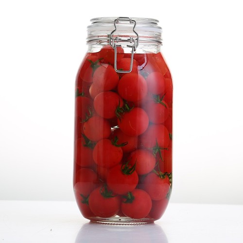 2000ML STORAGE GLASS JAR S898 - High quality customized airtight lock lid glass jar2000ml