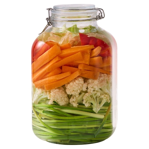 5000ML STORAGE GLASS JAR S898 - Hight quality customized airtight lock lid glass jar