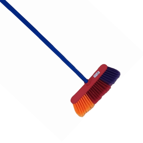 FLOOR BRUSH - BO026 - Plastic brush with wood-long handle