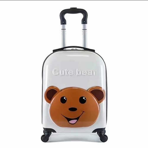 CHILDREN'S TROLLEY SUITCASE  18 INCH / WHITE BEAR K118 - Color: White Bear