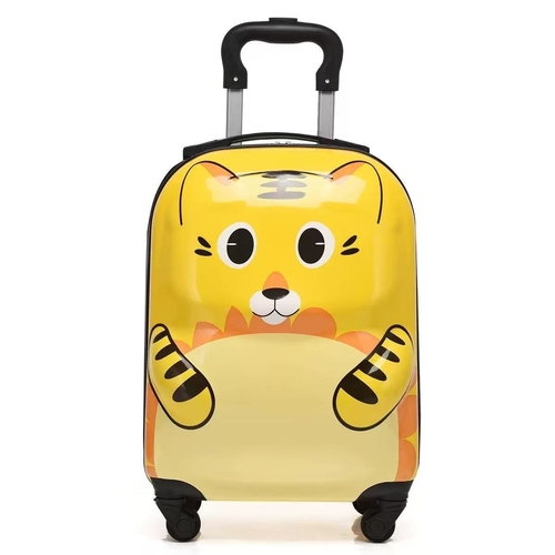 CHILDREN'S TROLLEY SUITCASE  18 INCH / TIGER K118 - CHILDREN'S TROLLEY SUITCASE  18 INCH  Color: Tiger