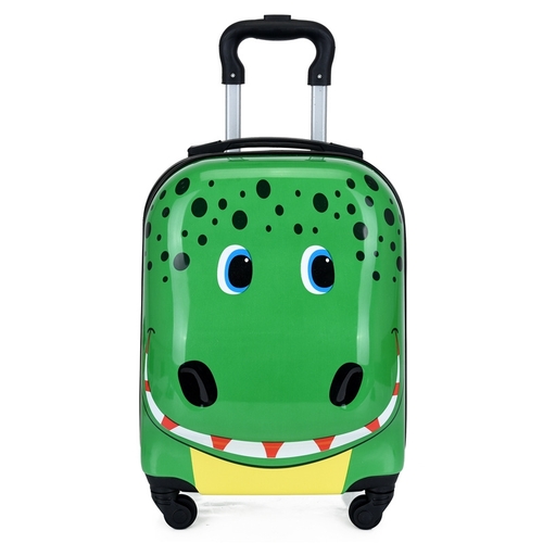 CHILDREN'S TROLLEY SUITCASE  18 INCH / GREEN K118 - CHILDREN\