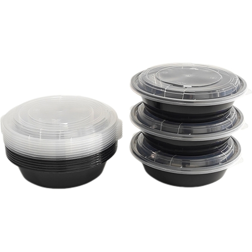 10-PIECE ROUND MICROWAVABLE CONTAINER - BO043 - 10pcs in 1set Round microwavable container