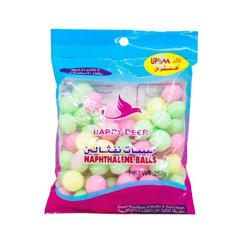 NAPHTHALENE BALLS-MULTICOLOR BO053 - NAPHTHALENE BALLS-MULTICOLOR 250g