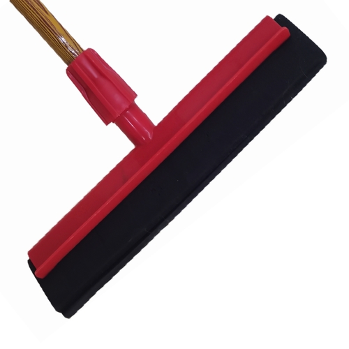 FLOOR WIPER - WOOD HANDLE BO074 - Color red