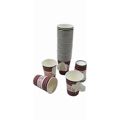 9oz PAPER CUP WITH HANDLE-50PCS BO083 - 50pcs in 1pack