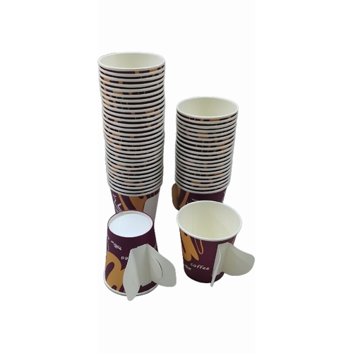 50-PIECE PAPER CUP WITH HANDLE - BO084 - 50pcs in 1pck
