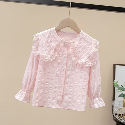 Blouse GL-0278 / C71A/U505E - GIRL'S CLOTHES WITH LACE COLOR: PINK