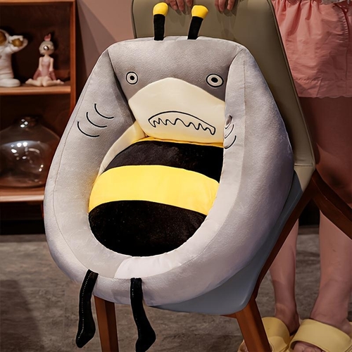 ANIMAL SHAPED CHAIR CUSHION - SHARK BEE U233 - Toddler sofa Shark bee