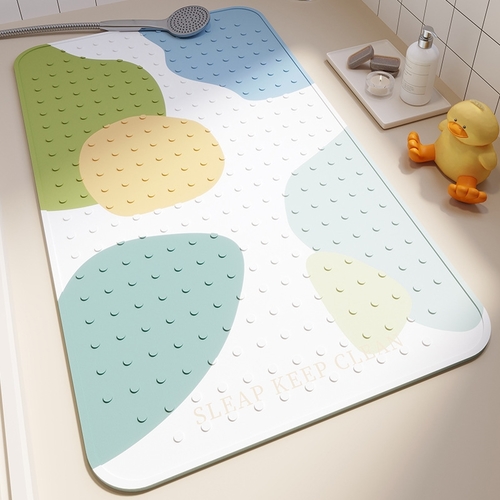 NON-SLIP SHOWER BATH MAT / STONE F334 - 40*70cm Stone design