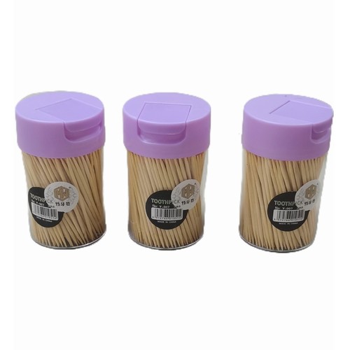 BAMBOO TOOTHPICK -  BO038 - 3 TOOTHPICK DISPENSER IN SET