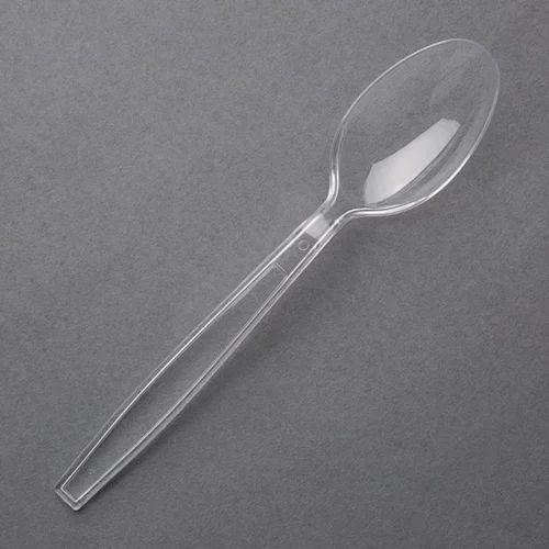 50-PIECE HEAVY-DUTY TRANSPARENT SPOON - BO124 - 50pcs/pack