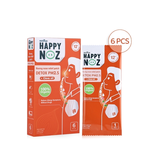 HAPPY NOZ DETOX PM2. 5 RUNNY NOSE RELIEF PATCH-ADULT - The orange 