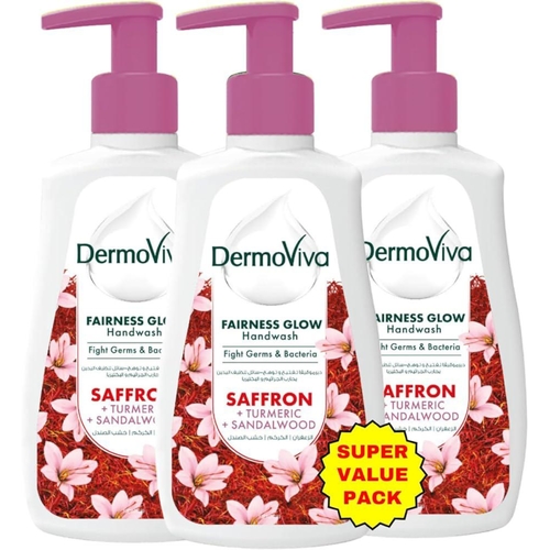 200MLX3 DERMOVIVA FAIRNESS GLOW HAND WASH - SAFRON BO129 - 200MLX3 DERMOVIVA FAIRNESS GLOW HAND WASH - SAFRON