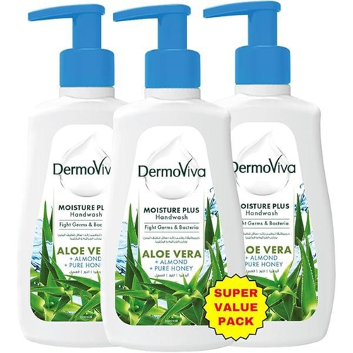 200MLX3 DERMOVIVA MOISTURE PLUSH HANDWASH - ALOE VERA BO130 - 200MLX3 DERMOVIVA MOISTURE PLUSH HANDWASH - ALOE VERA BO130