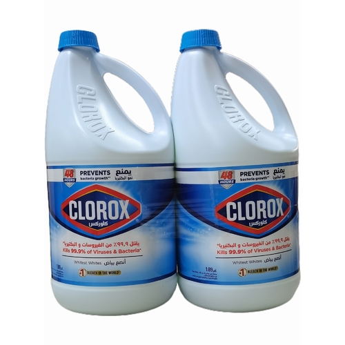 2 PIECE 1.89L CLOROX - BO143 - Clorox-Whitens, removes stains, clean and disinfectant.