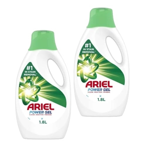 2-PIECE 1.8L ARIEL POWER GEL - BO157 - ARIEL LIQUID DETERGENT 1.8LX2PC