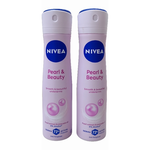 2-PIECE 150ML NIVEA PEARL & BEAUTY DEO SPRAY - BO164 - 150ml x 2 NIVEA PEARL & BEAUTY DEO SPRAY