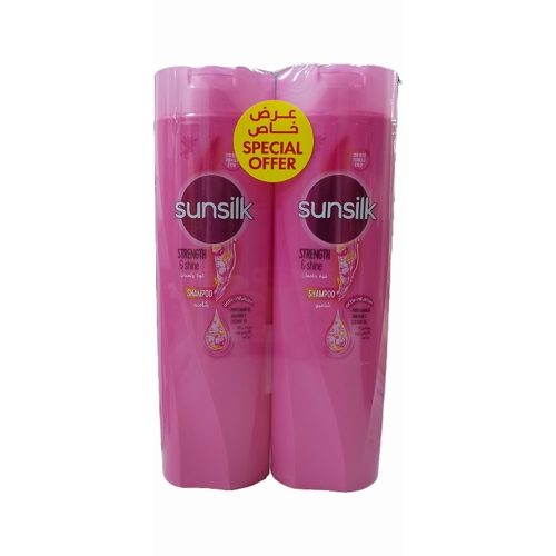 2-PIECE 400ML SUNSILK STRENGTH & SHINE SHAMPOO - BO166 - 400MLX2PCS SUNSILK SHAMPOO PINK