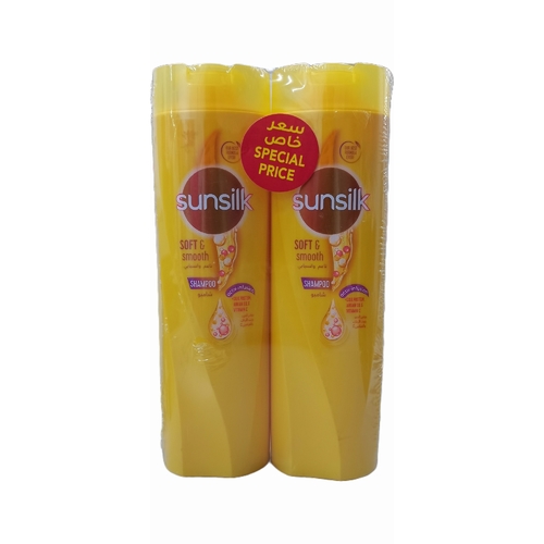 2-PIECE 400ML SUNSILK SOFT & SMOOTH SHAMPOO - BO167 - 400MLX2PCS SUNSILK SHAMPOO-YELLOW