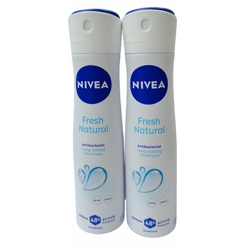 2-PIECE 150ML NIVEA FRESH NATURAL DEO SPRAY - BO185 - NIVEA DEO SPRAY 150ML X 2