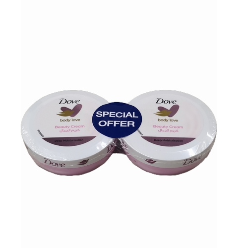2-PIECE 150ML DOVE BODY LOVE BEAUTY CREAM - BO197 - DOVE BODY LOVE BEAUTY CREAM-DEEP MOISTURISATION