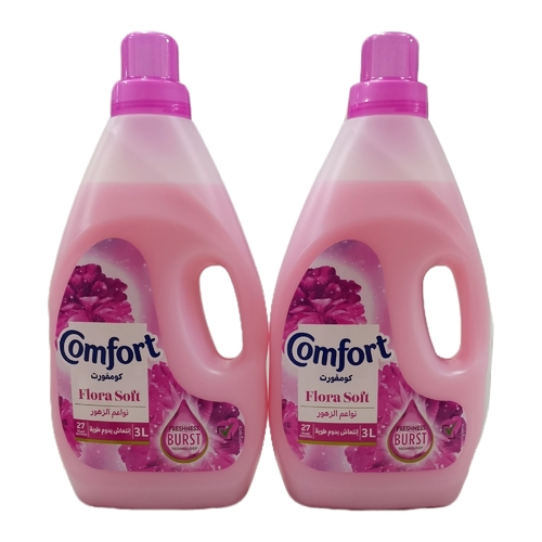 2-PIECE 3L COMFORT FABRIC SOFTNER FLORAL SOFT - BO202 - Comfort fabric softner-pink