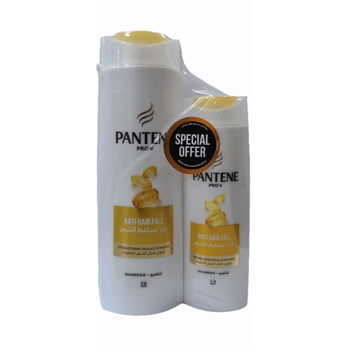 2-PIECE PANTENE ANTI HAIR FALL SHAMPOO 400ML + 200ML - BO204 - 1pc 400ml 1pc 200ml