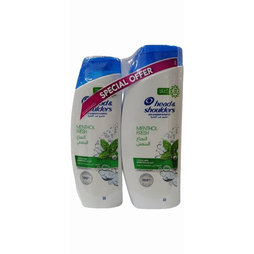 2-PIECE HEAD & SHOULDER ANTI-DANDRUFF MENTHOL FRESH SHAMPOO ME 700ML+400ML - BO209 - COOLS AND ENERGIZES SCALP
