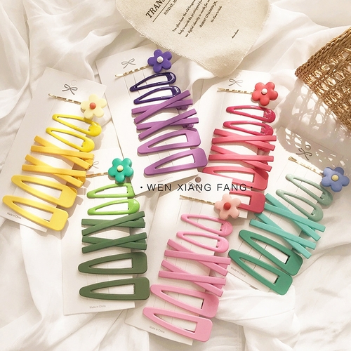 7-PIECE HAIRPIN / F346 - Solid color hairpin hair clip