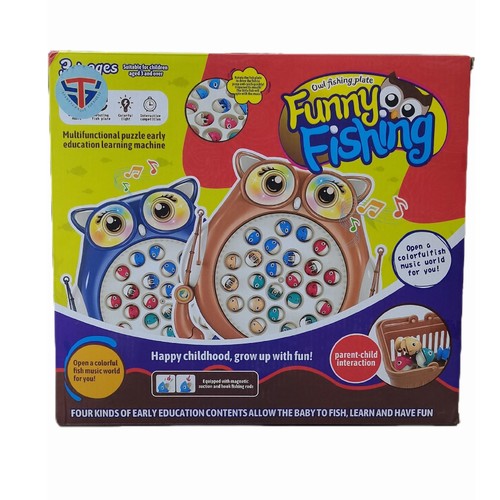FUNNY FISHING OWL PLATE VS0654 - Suitable for children aged 3 and over