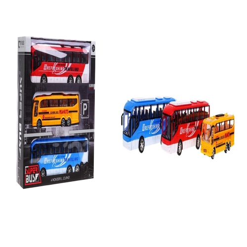 3-PIECE SUPER BUS  FM18-3 - CITY BUS-SUPER BUS AGES 3+