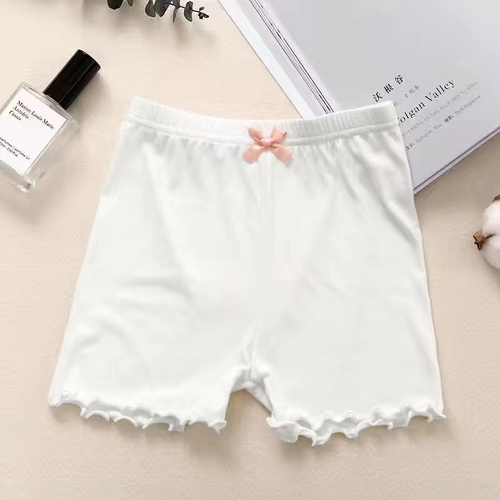 GIRL'S SHORT PANTS / WHITE S718 - White