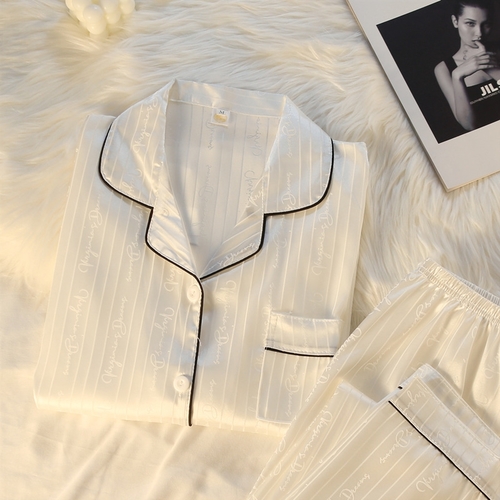 PAJAMA SET / WHITE U142 - Color: white