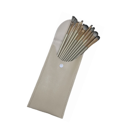 10-PIECE MAKEUP BRUSH SET / U39 - 10-PIECE MAKEUP BRUSH WITH CASE