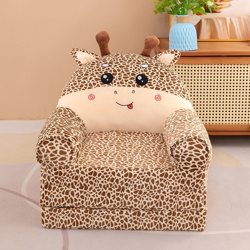 CHILDREN'S SOFA BED / GIRAFFE U105 - Color brown giraffe