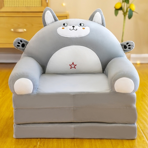 CHILDREN'S SOFA BED / HAMSTERS S901 - Gray hamster