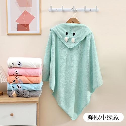 BABY BLANKET 80*80CM - MINT GREEN ELEPHANT U485 - Color: mint green elephant 80x80cm