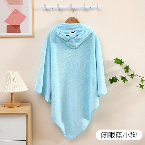 BABY BLANKET 80*80CM - BLUE PUPPY U485 - Blue puppy 80x80cm